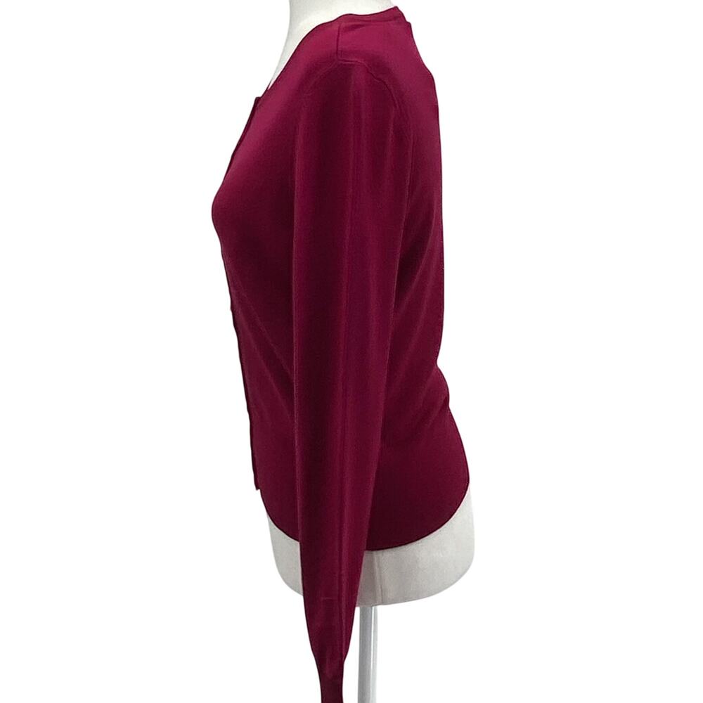 WHBM Womens Empress Red Jeweled Button Cardigan Small NWT - Picture 2 of 11